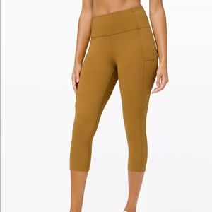 Lululemon Fast and Free Crop 19” 10 Spiced Bronze